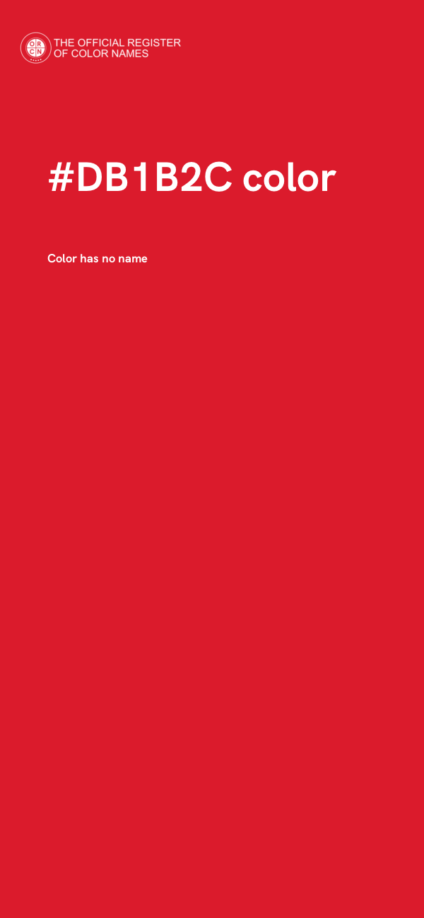 #DB1B2C color image
