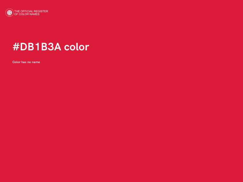 #DB1B3A color image