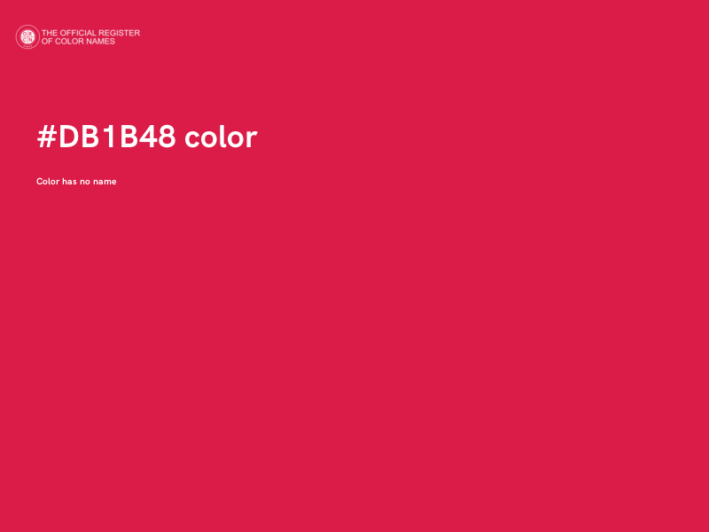 #DB1B48 color image