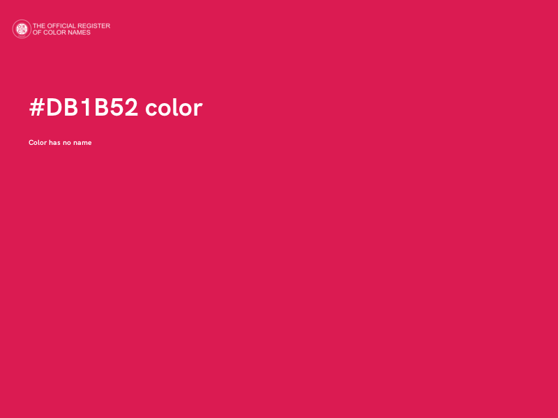 #DB1B52 color image