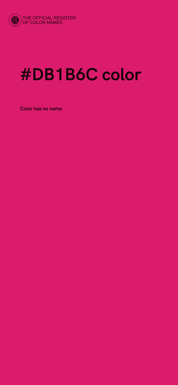 #DB1B6C color image