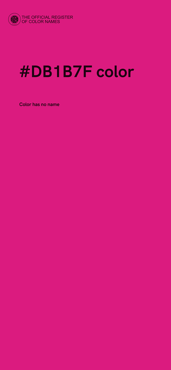 #DB1B7F color image