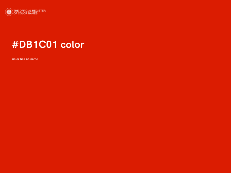 #DB1C01 color image