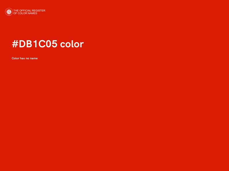 #DB1C05 color image