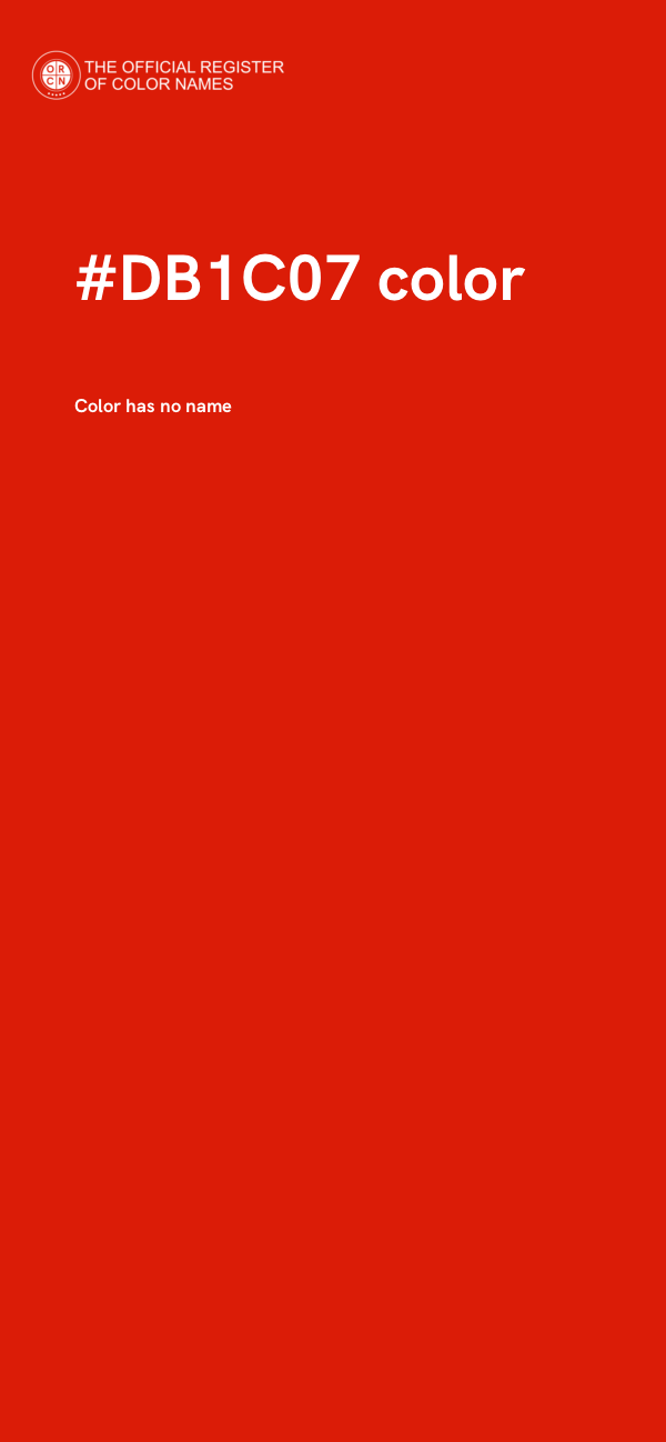 #DB1C07 color image