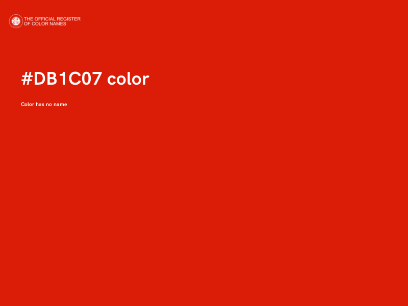 #DB1C07 color image
