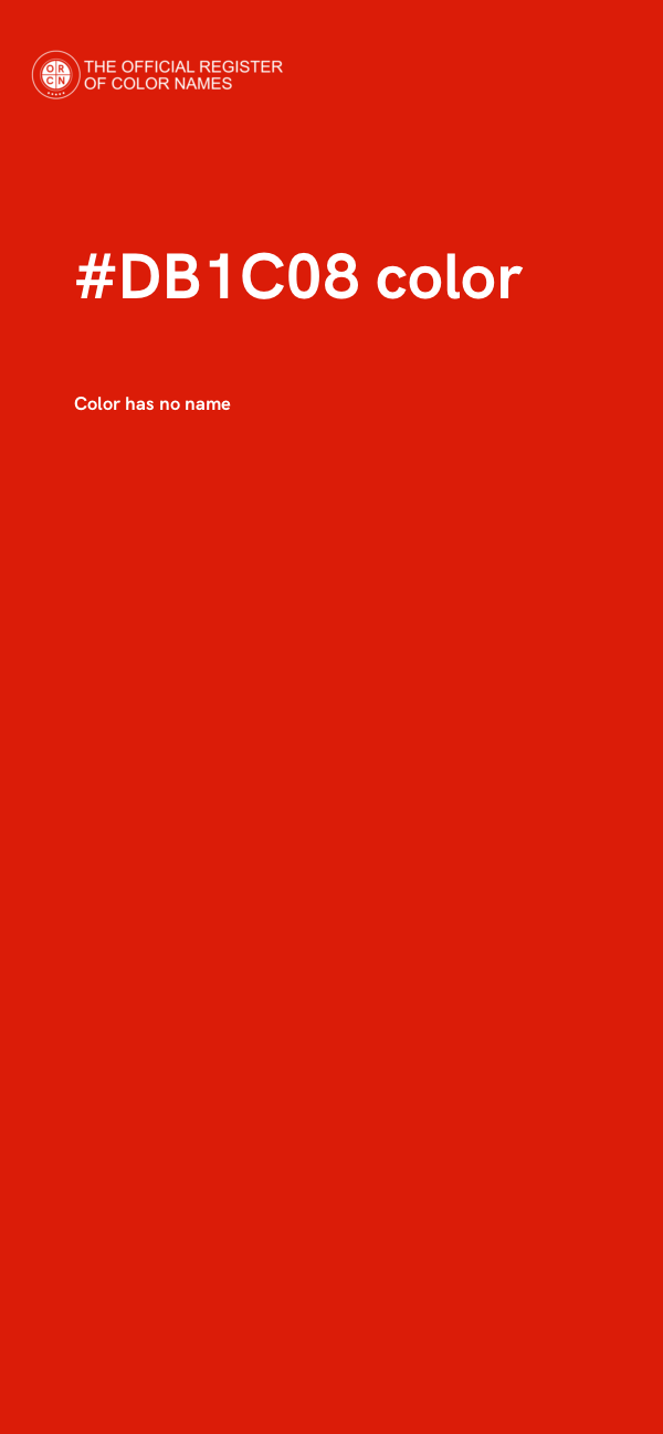 #DB1C08 color image