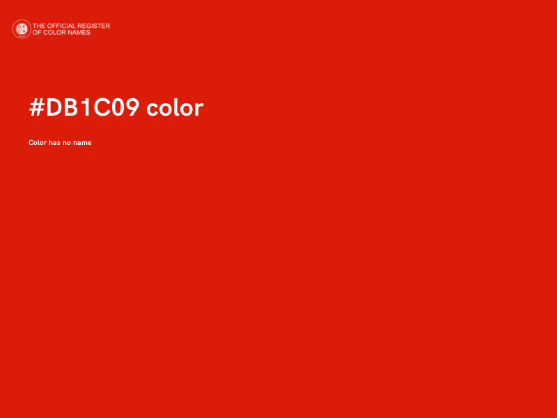 #DB1C09 color image