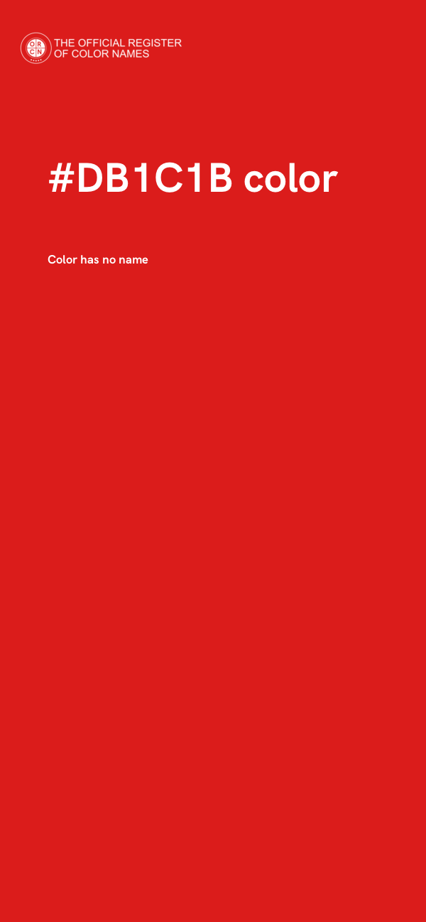 #DB1C1B color image