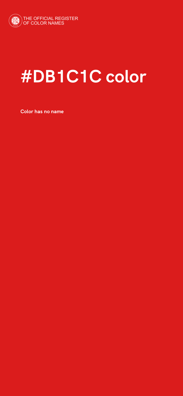 #DB1C1C color image