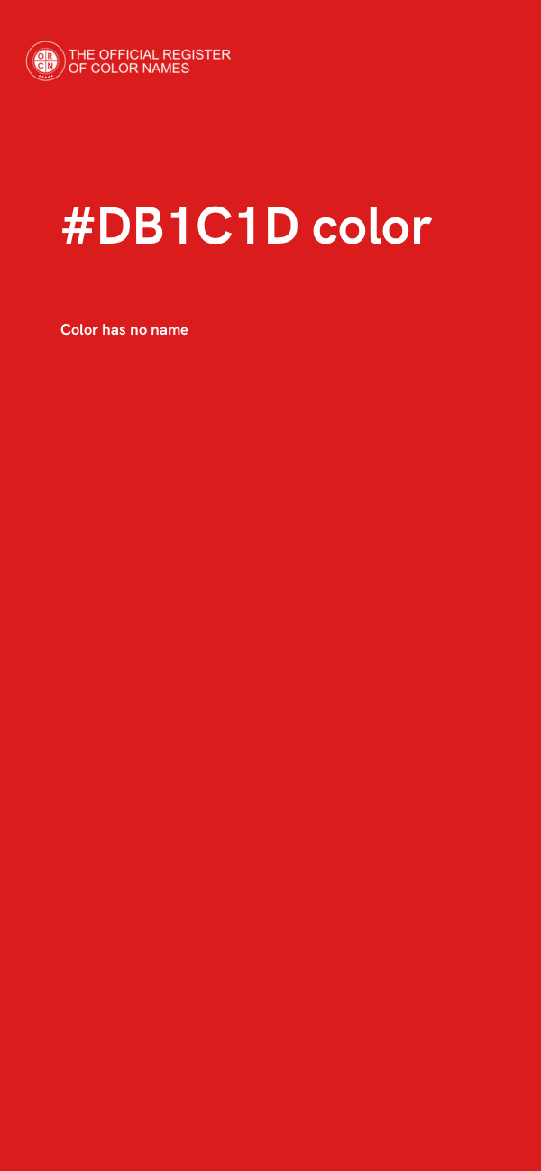 #DB1C1D color image
