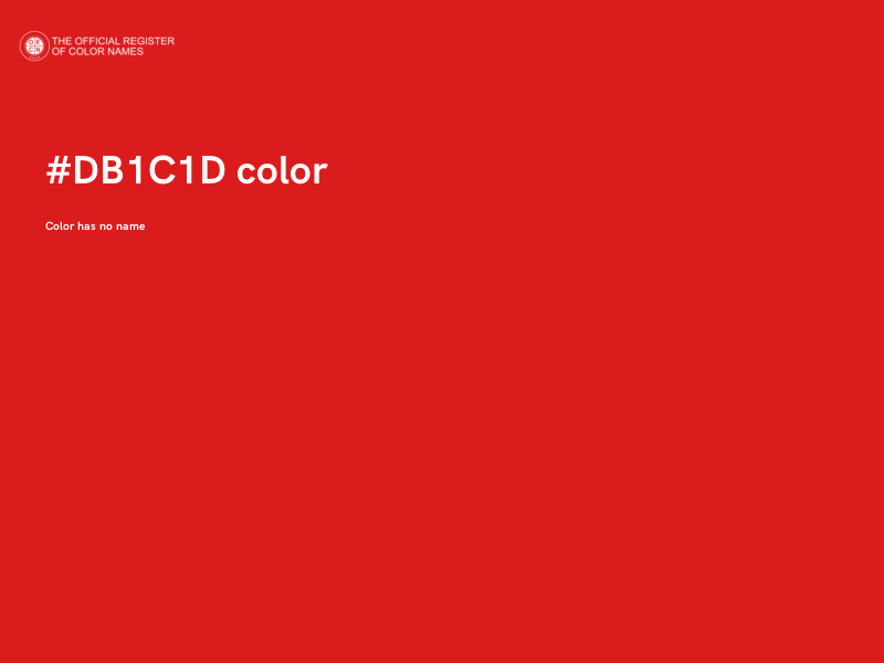 #DB1C1D color image