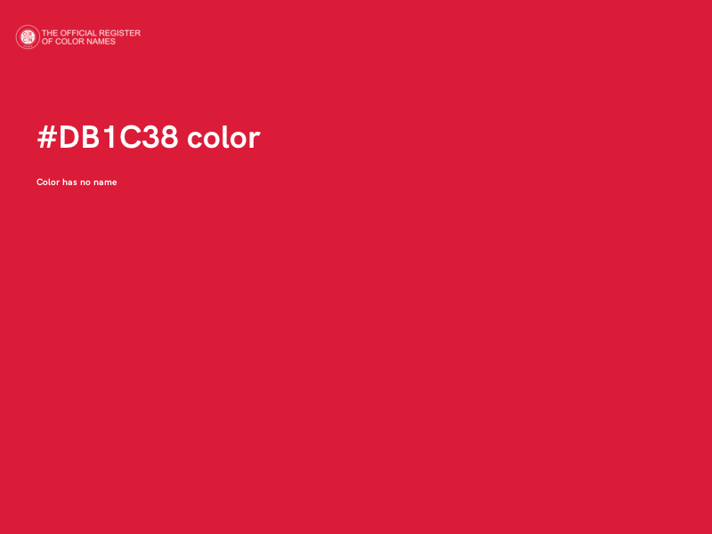 #DB1C38 color image