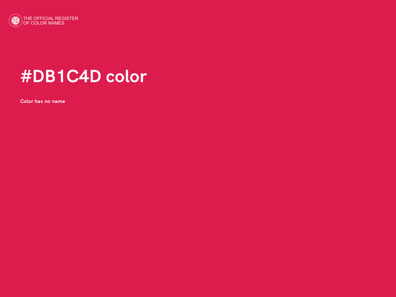 #DB1C4D color image