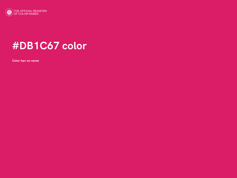 #DB1C67 color image
