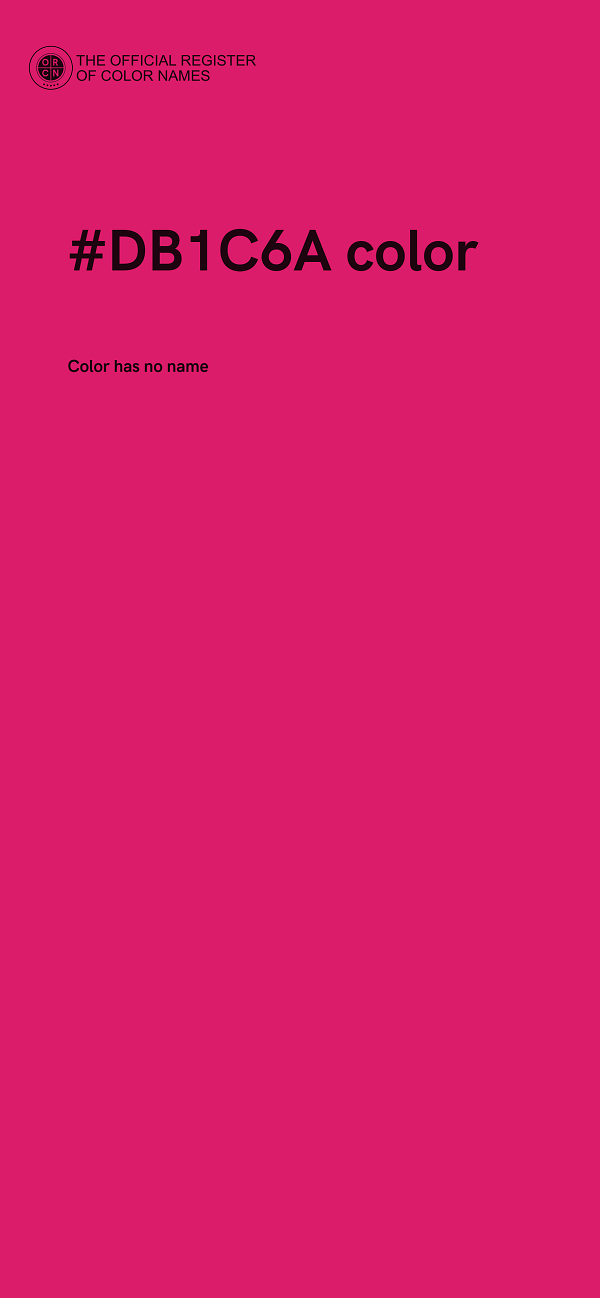 #DB1C6A color image