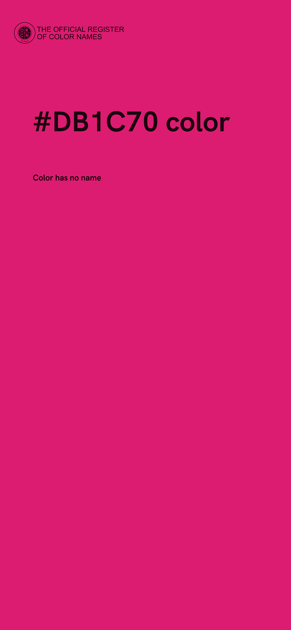 #DB1C70 color image