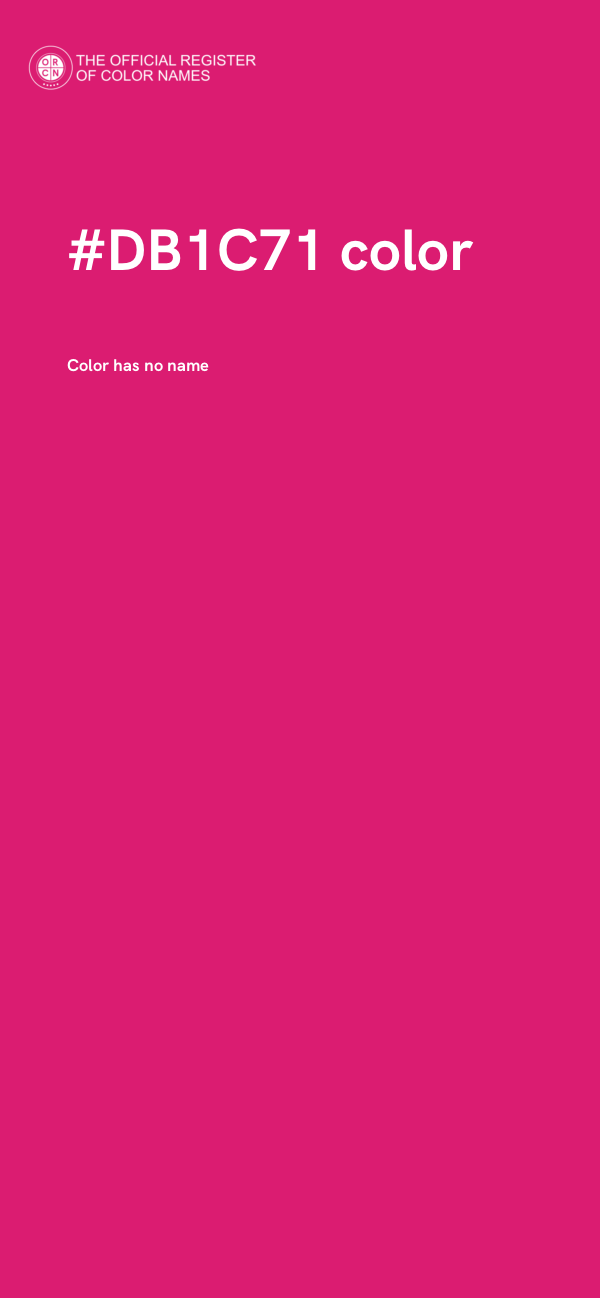 #DB1C71 color image