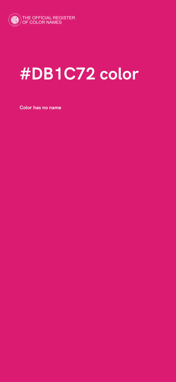 #DB1C72 color image