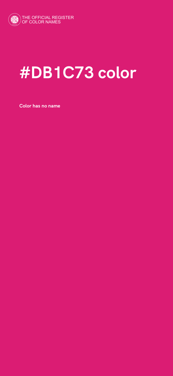 #DB1C73 color image