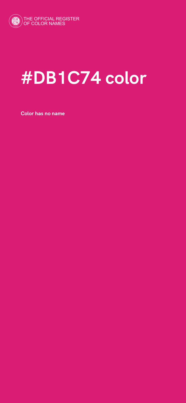 #DB1C74 color image