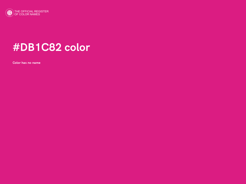 #DB1C82 color image