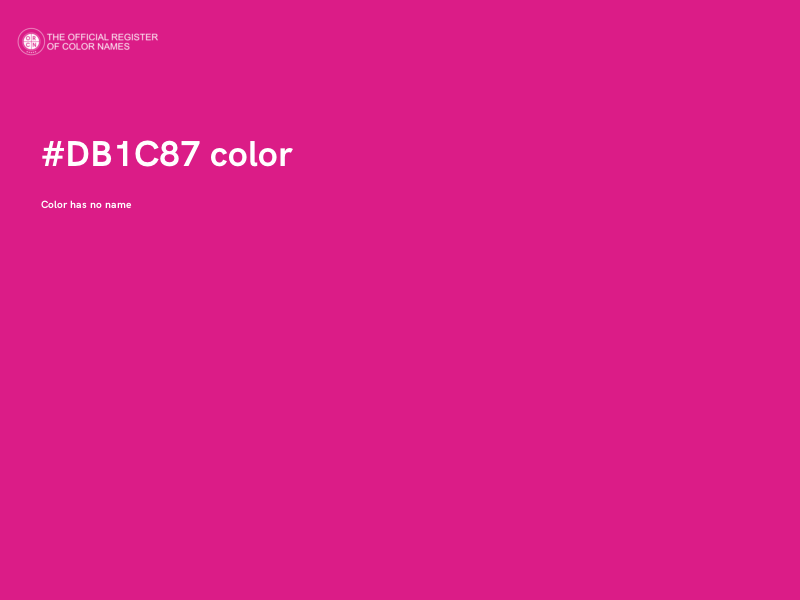 #DB1C87 color image