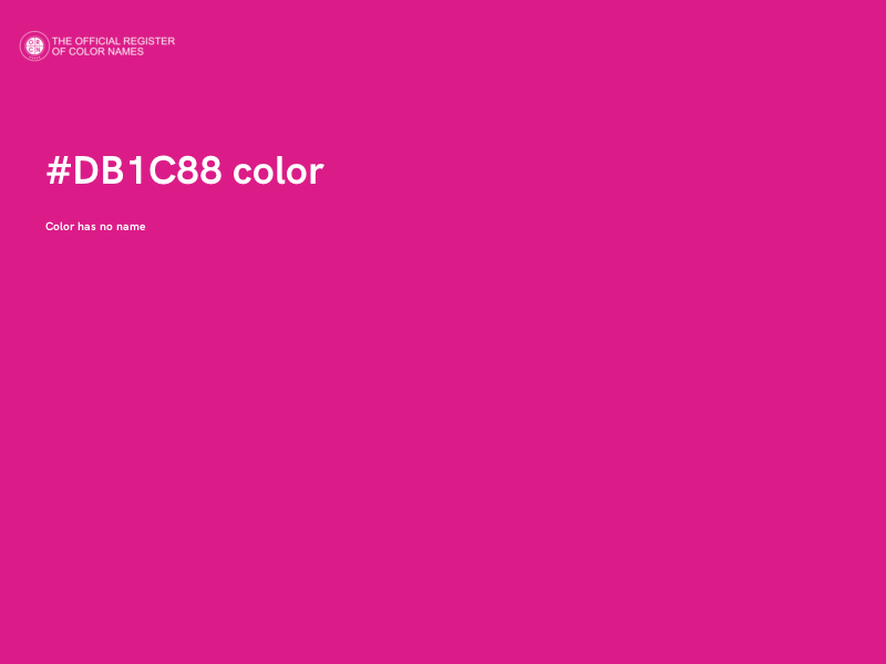 #DB1C88 color image