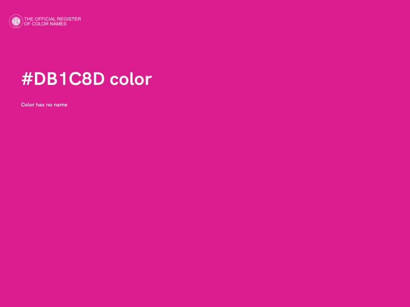 #DB1C8D color image