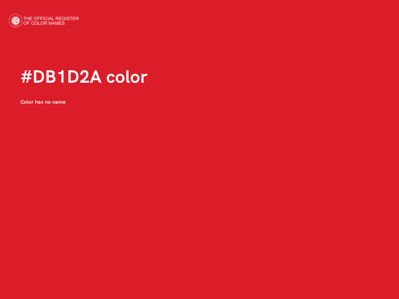#DB1D2A color image