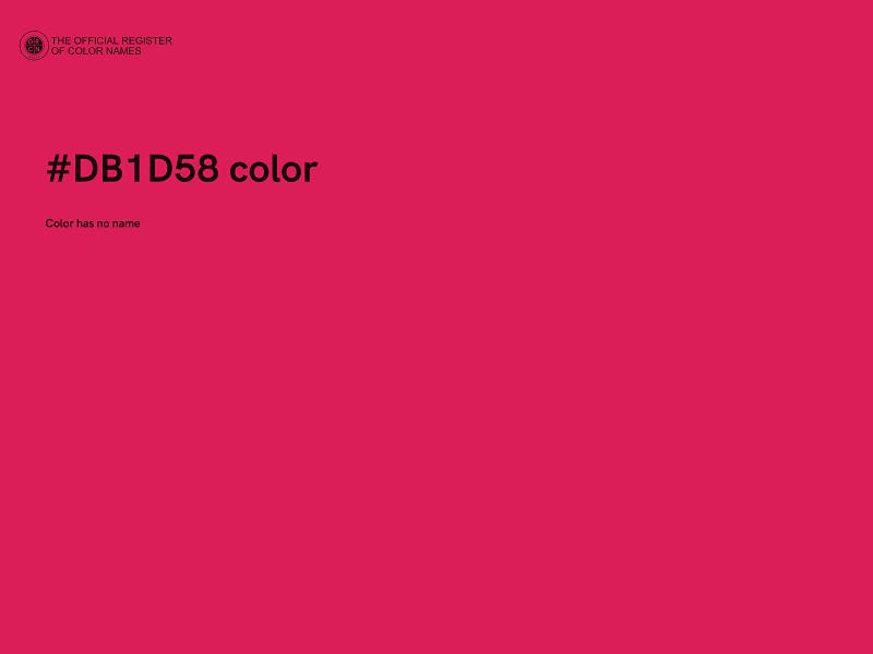 #DB1D58 color image