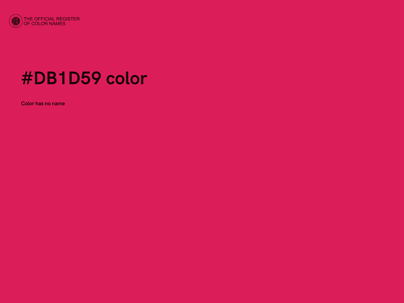 #DB1D59 color image
