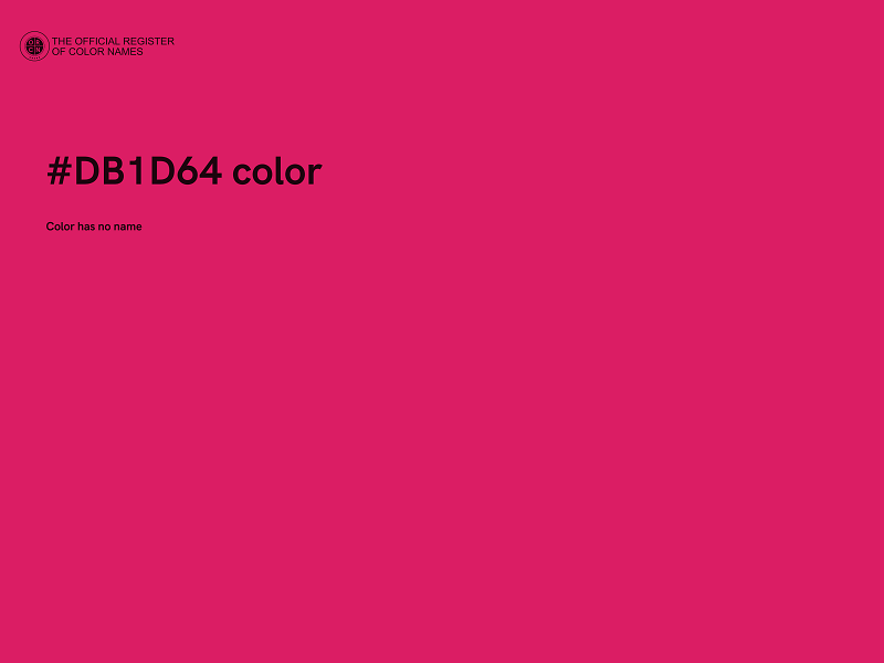 #DB1D64 color image