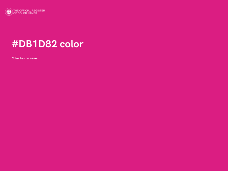 #DB1D82 color image