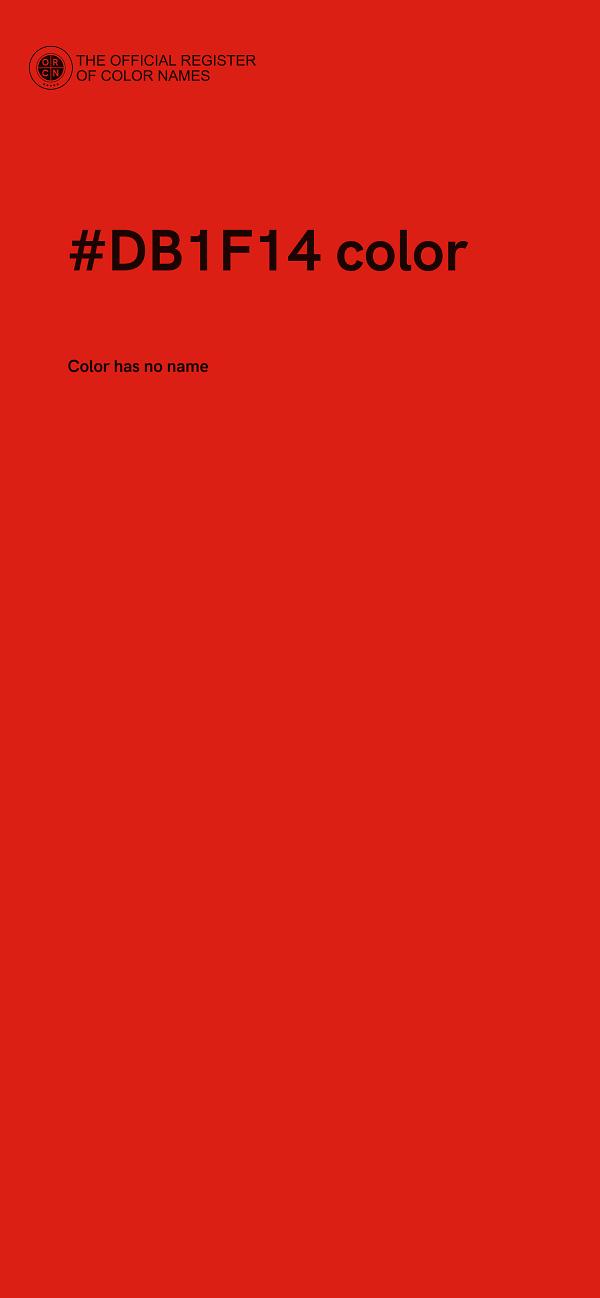 #DB1F14 color image