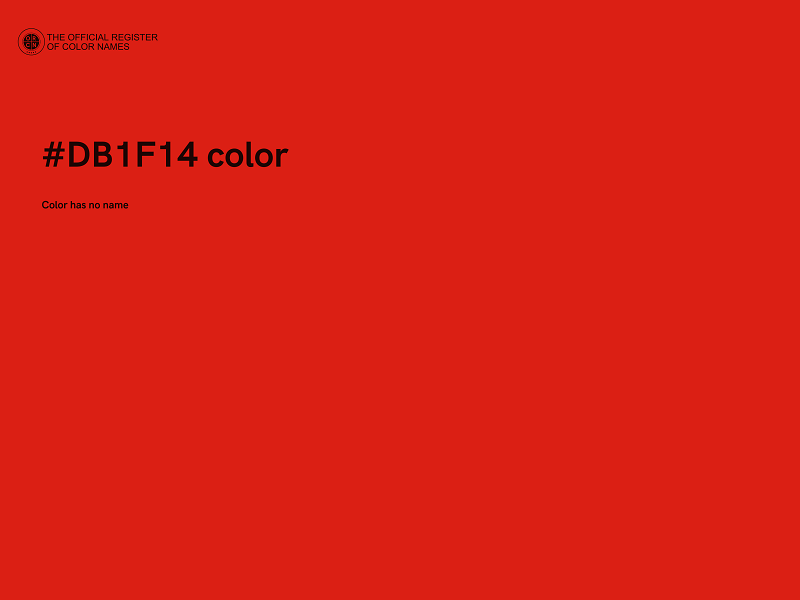 #DB1F14 color image
