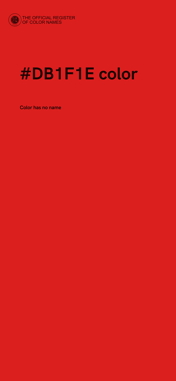 #DB1F1E color image