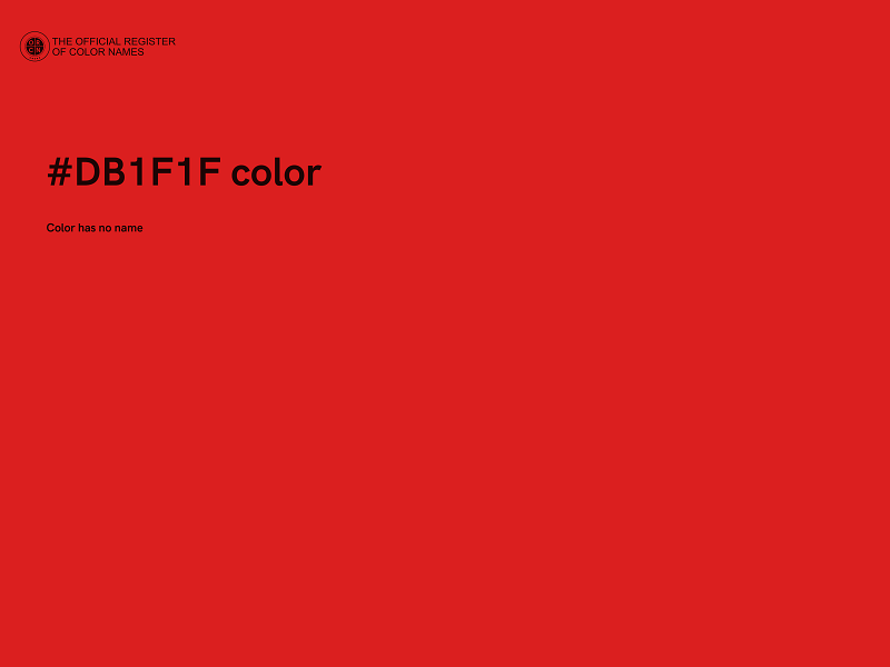 #DB1F1F color image