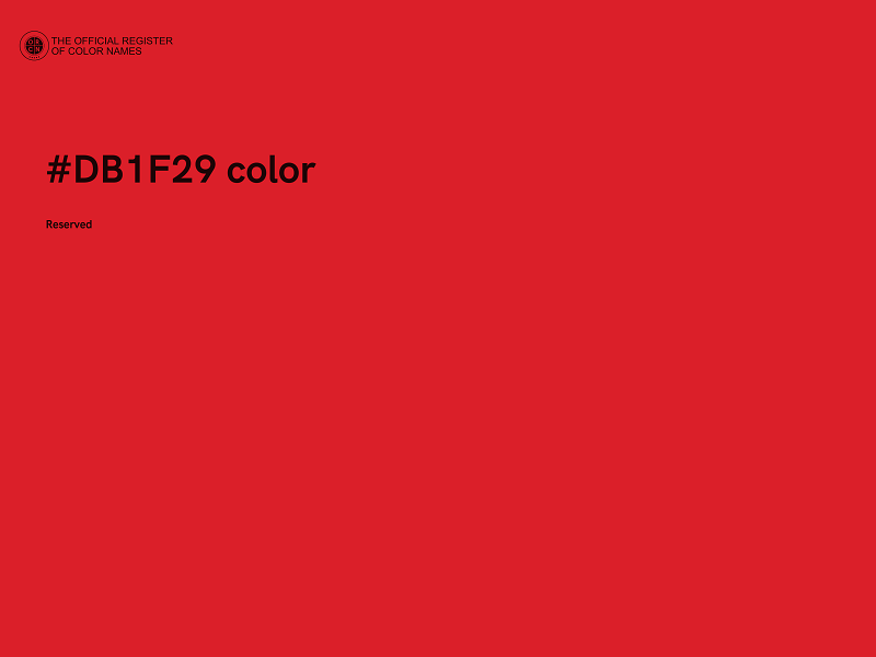 #DB1F29 color image