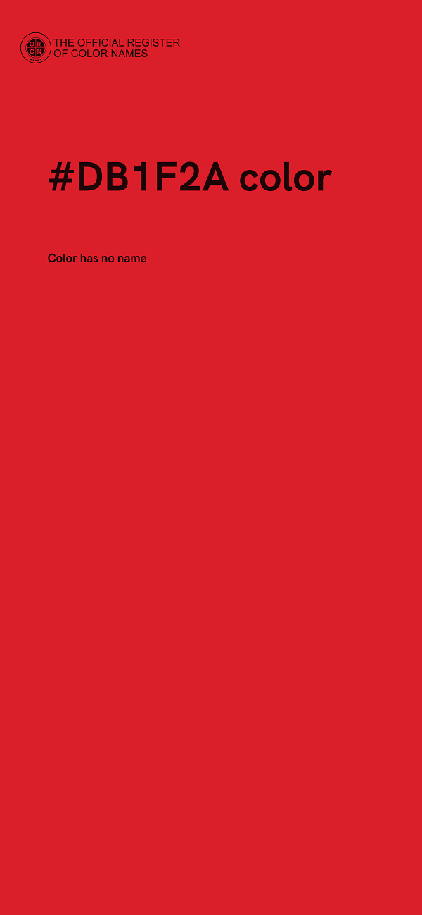 #DB1F2A color image
