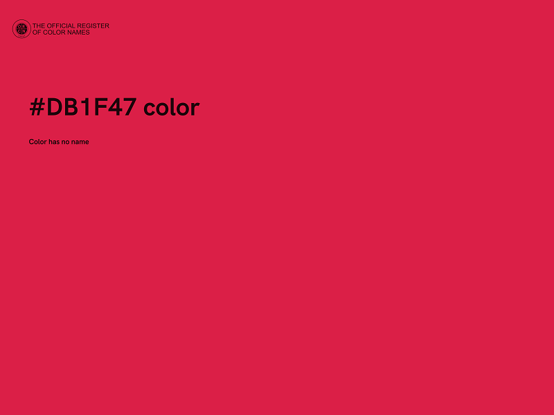 #DB1F47 color image