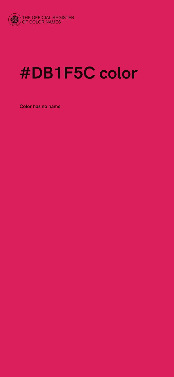 #DB1F5C color image