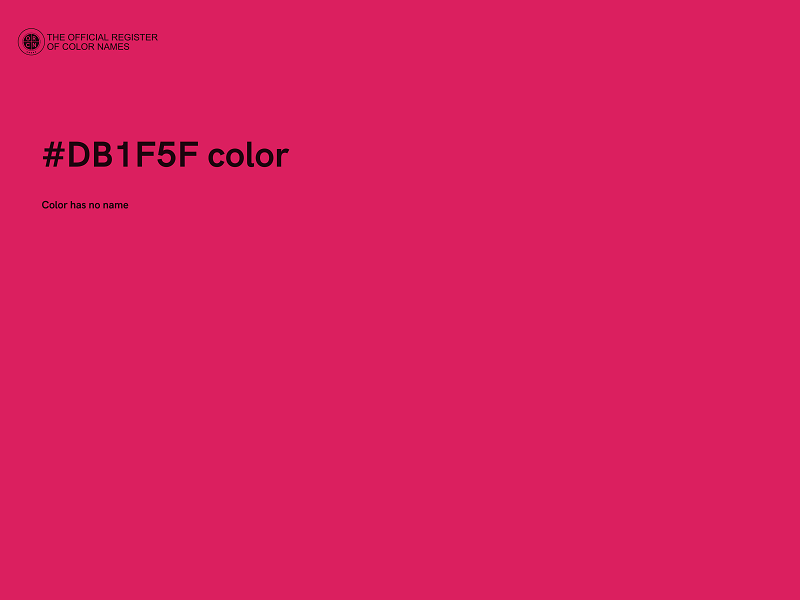 #DB1F5F color image