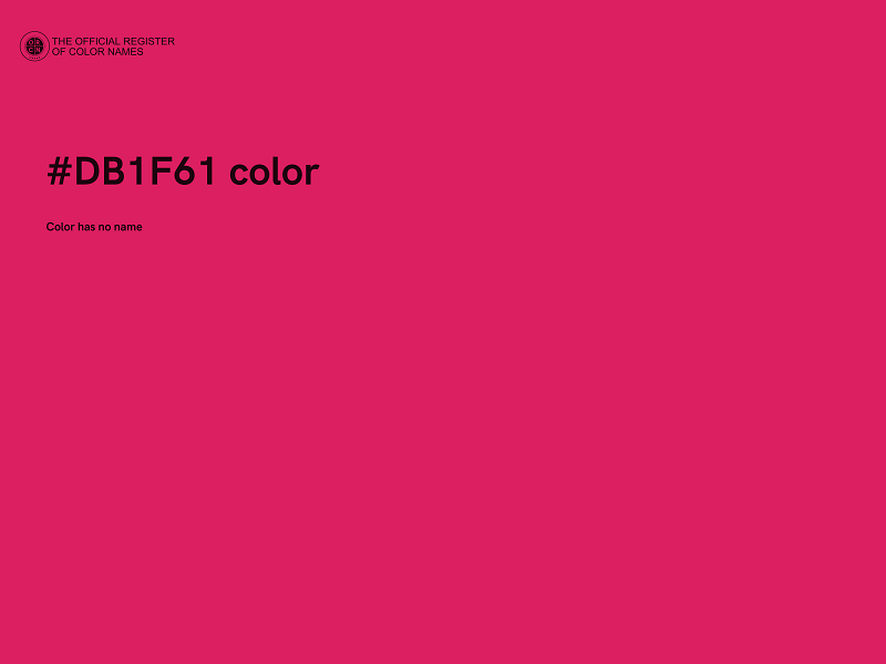 #DB1F61 color image