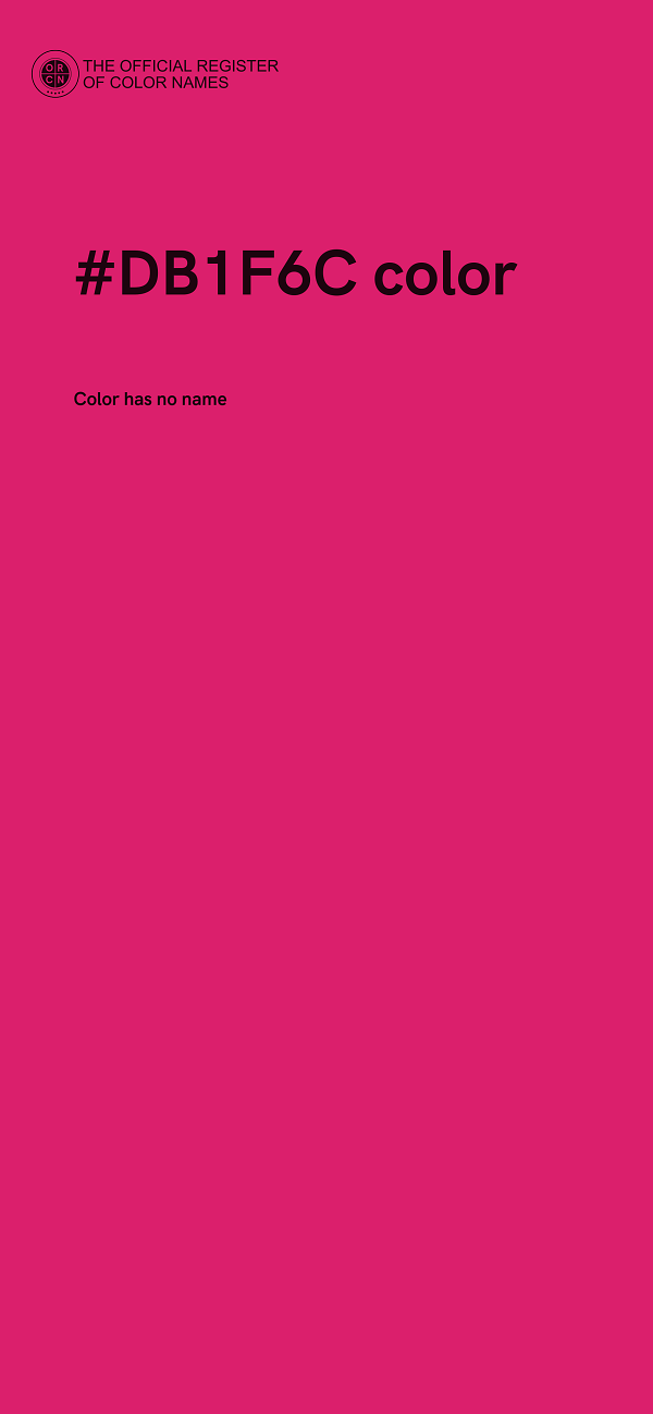 #DB1F6C color image