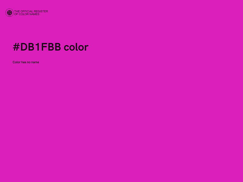 #DB1FBB color image