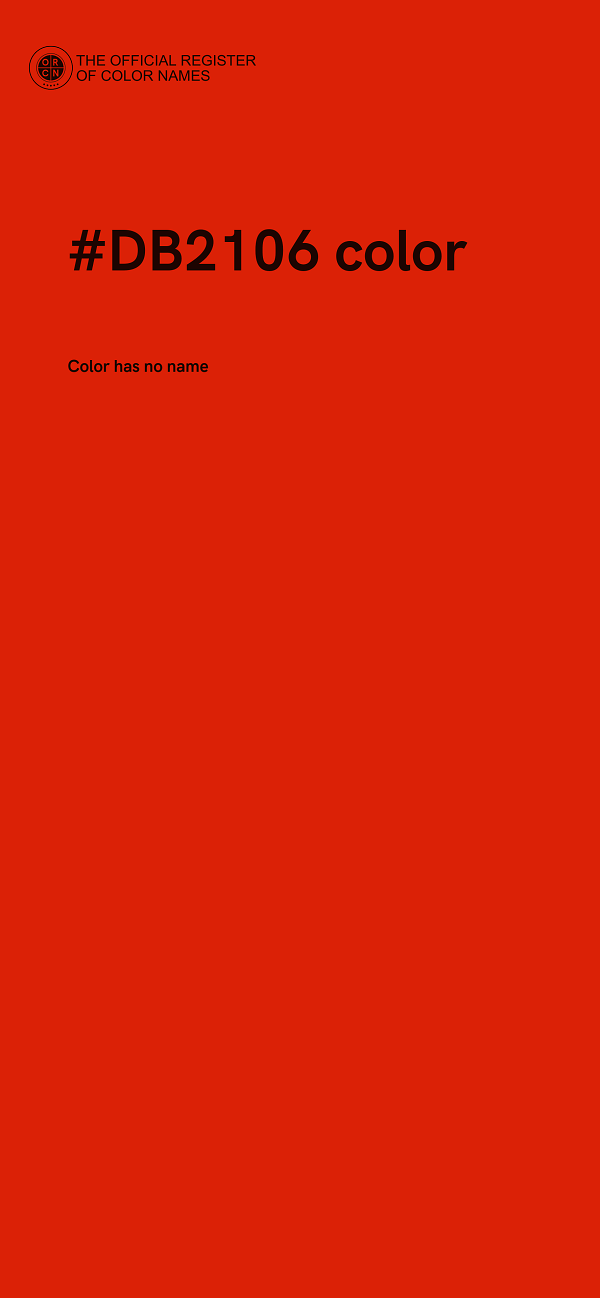 #DB2106 color image