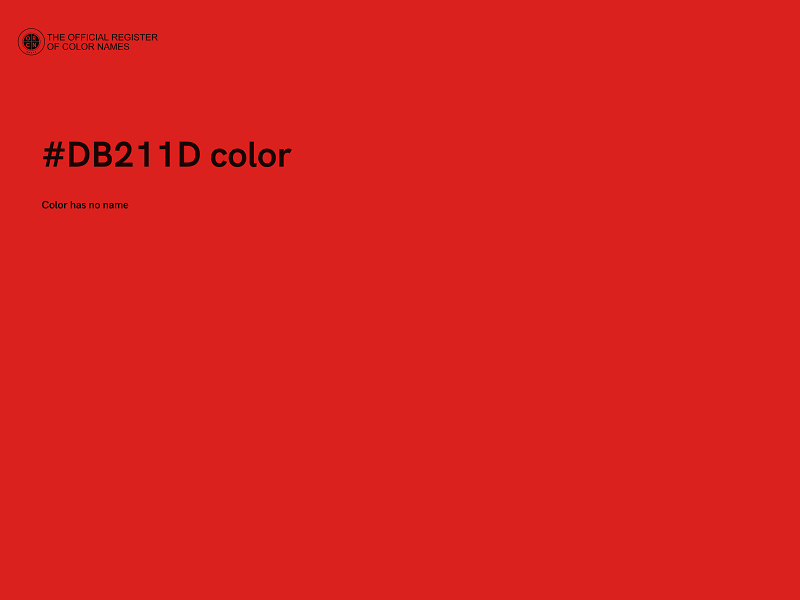#DB211D color image