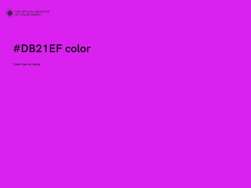 #DB21EF color image