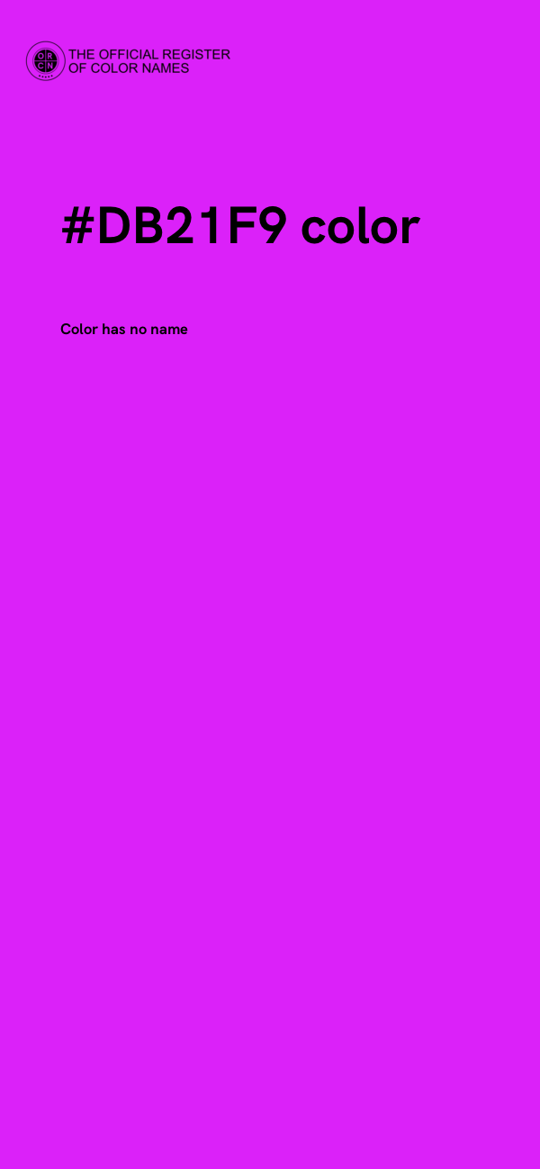 #DB21F9 color image
